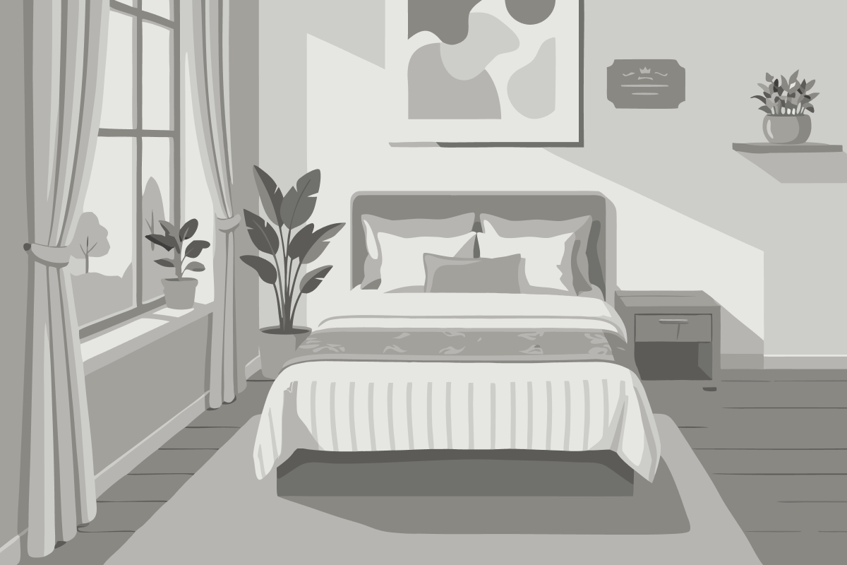 Kleines Zweibettzimmer